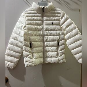 Ralph Lauren Kids Cream Puffer Jacket